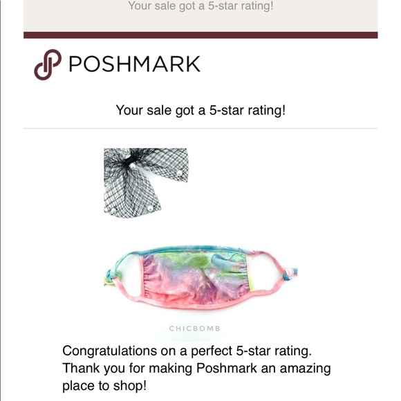 2 ASSORTED TIE DYE FACE MASK - MADE IN USA - Picture 7 of 7